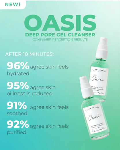 Earth Harbor Naturals OASIS Deep Pore Gel Cleanser: Chlorophyll + Botanical BHA