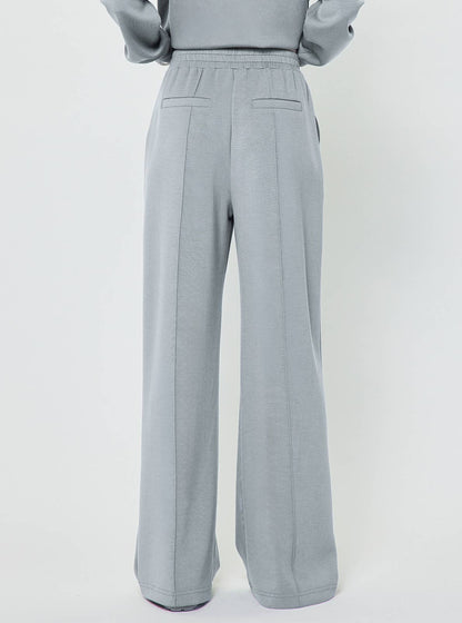 Current Air Cowl Neck Pullover Sweatshirt and Wide Leg Pants Set