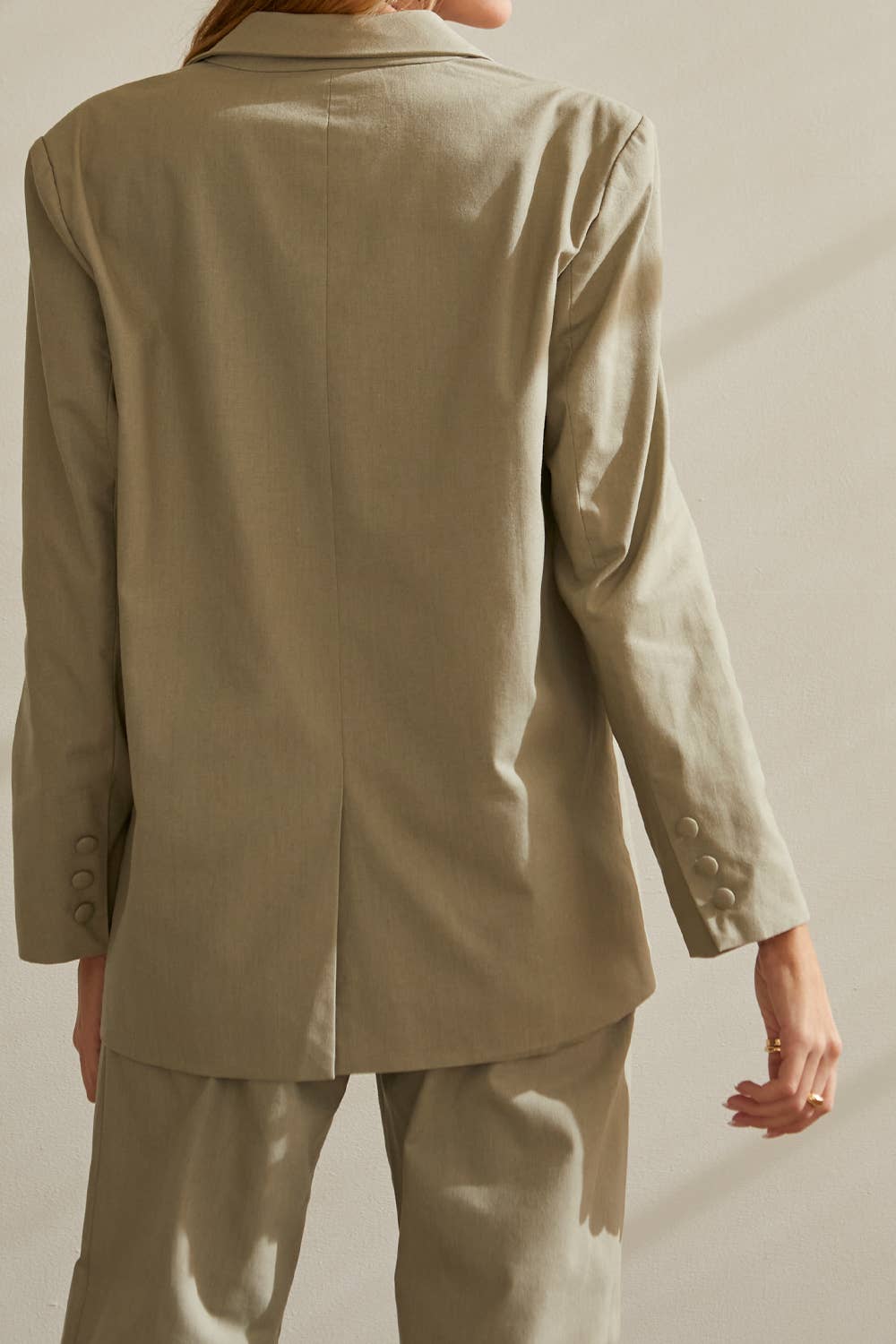 Crescent - Alayah Linen Blend Blazer & Trouser Set