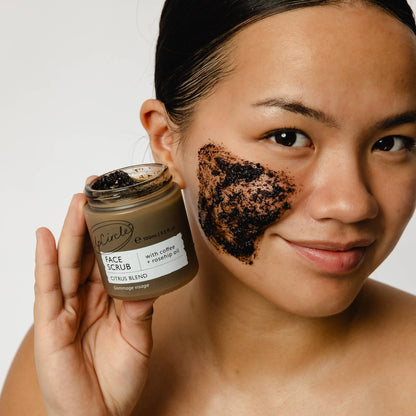 UpCircle Zero Waste Vegan Face Scrub with Coffee + Rosehip Citrus blend Exfoliator