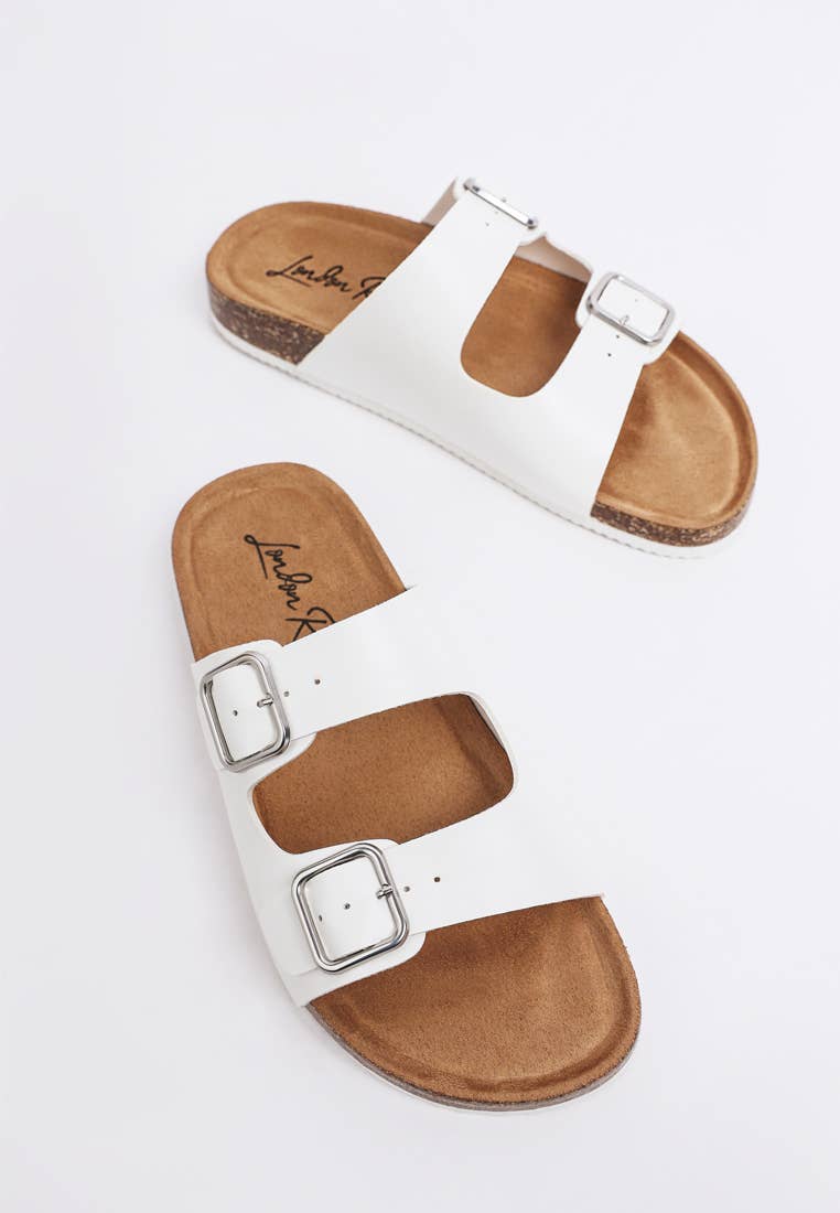 London Rag Gloriosa The Double Strap Slide Sandals