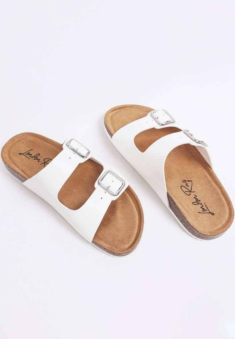 London Rag Gloriosa The Double Strap Slide Sandals