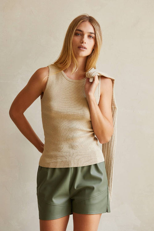 Crescent Harlyn Two Piece Bolero + Tank Linen/Cotton Set