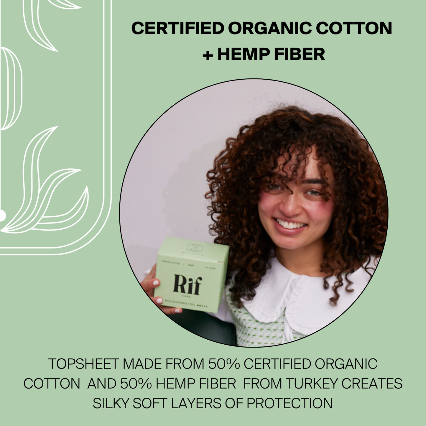 Regular (14 ct) Organic Biodegradable Hemp Fiber Pads