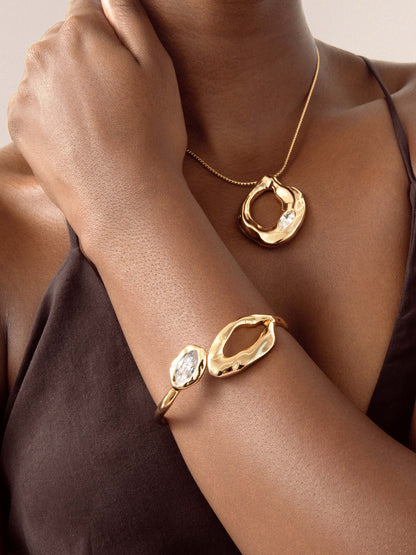 Ettika Molten Marquise Cuff