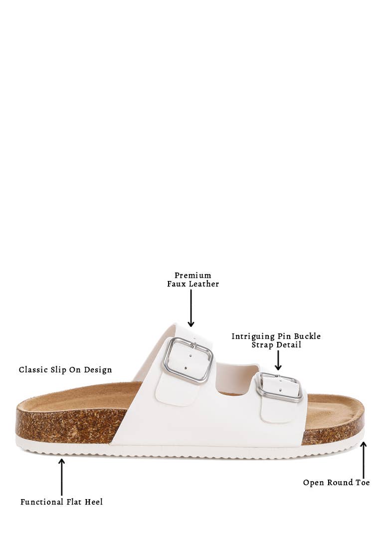 London Rag Gloriosa The Double Strap Slide Sandals