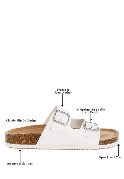 London Rag Gloriosa The Double Strap Slide Sandals