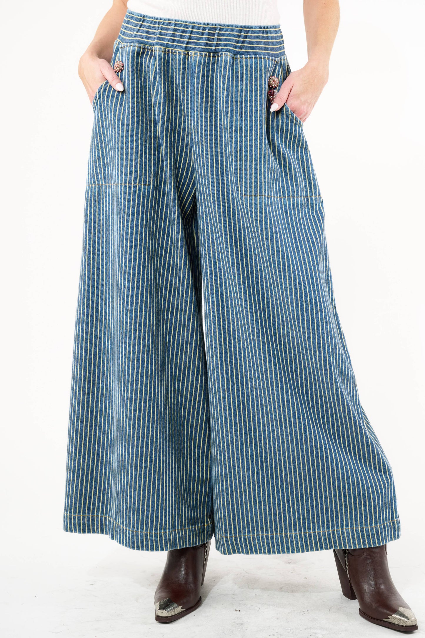 Aratta Alaia Stripe Denim Pants