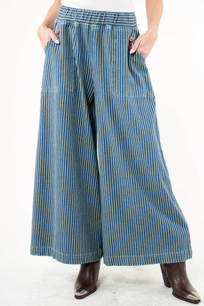 Aratta Alaia Stripe Denim Pants