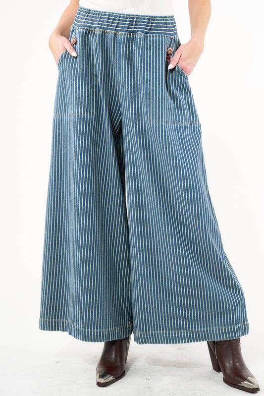 Aratta Alaia Stripe Denim Pants