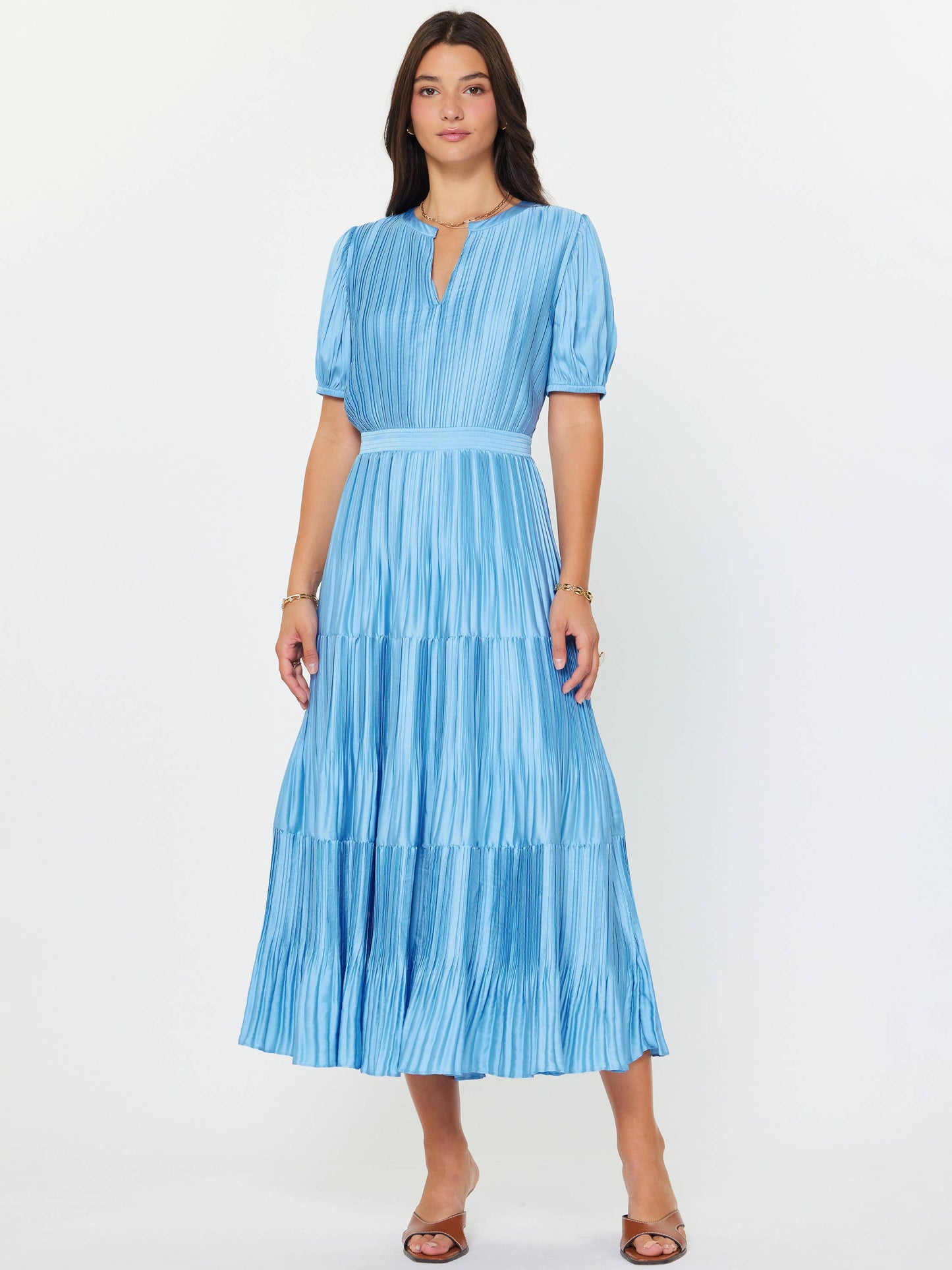 Current Air Pleated Maxi Dress