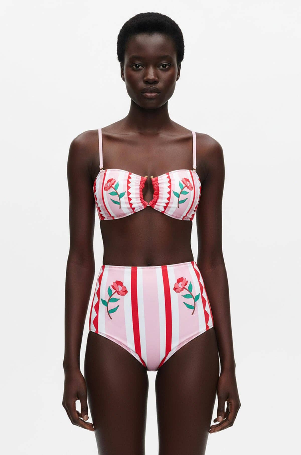 Jessie Zhao Jungle Rose Reversible Bikini Bottom