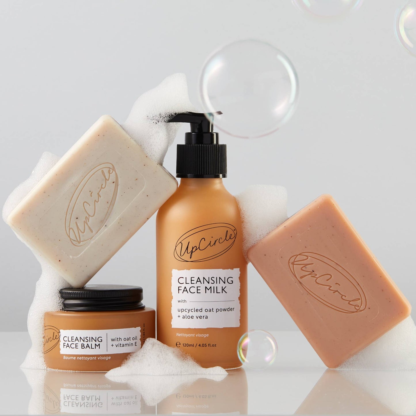 UpCircle Eco Cleansing Face Milk with Aloe Vera + upcycled Oat Powder 4.05 oz