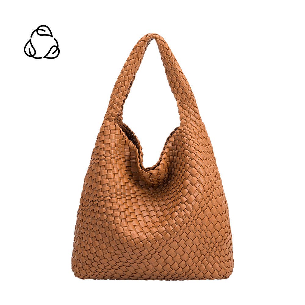 Melie Bianco Johanna Saddle Recycled Vegan Leather Shoulder Bag