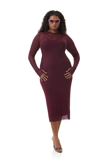 AFRM Ashland Midi Dress - Fig