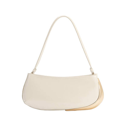 Melie Bianco Sade Ivory Recycled Vegan Leather Shoulder Bag