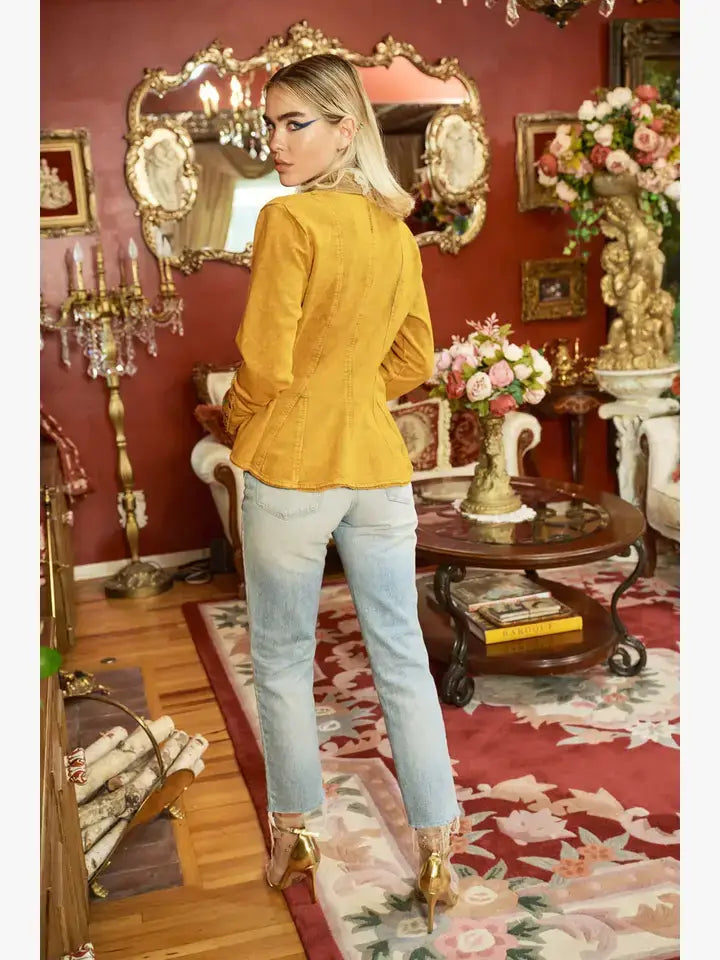 Aratta Colonel French Terry Knitted Blazer Jacket