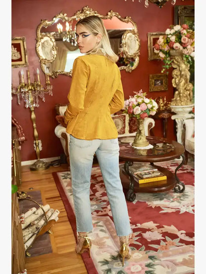 Aratta Colonel French Terry Knitted Blazer Jacket