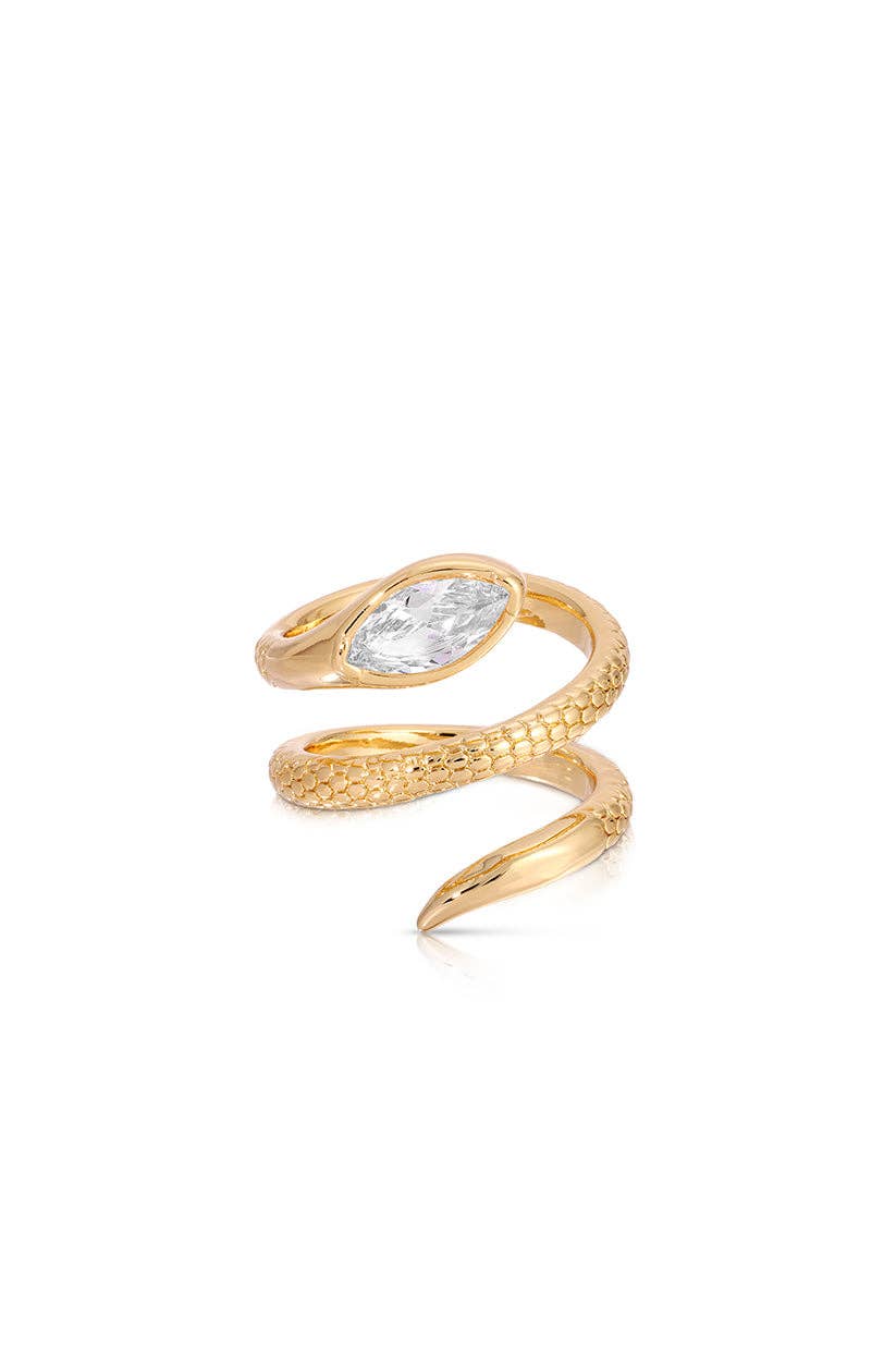 Ettika Marquise Coiled Ring