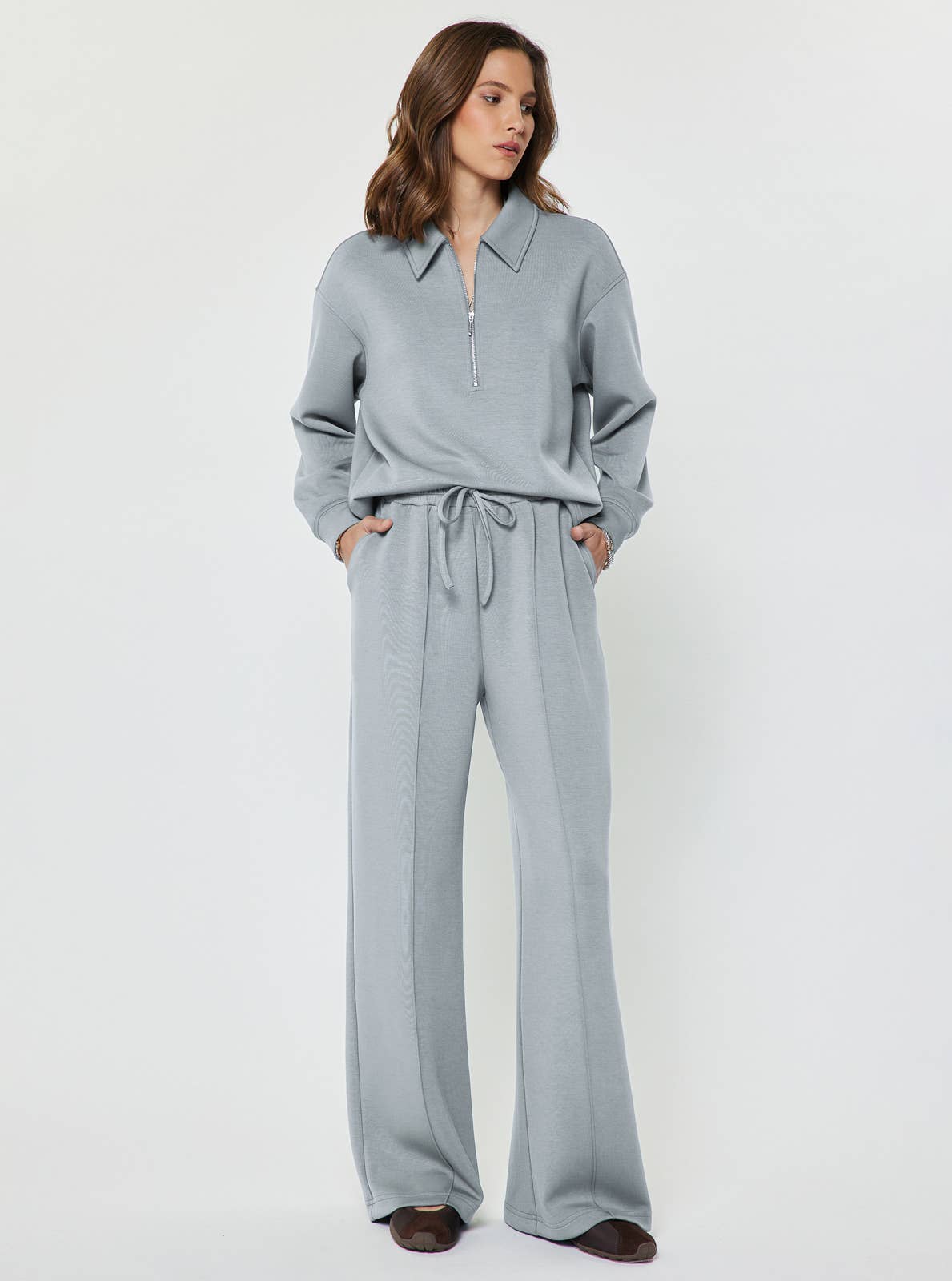 Current Air Wide Leg Modal Drawstring Sweatpants