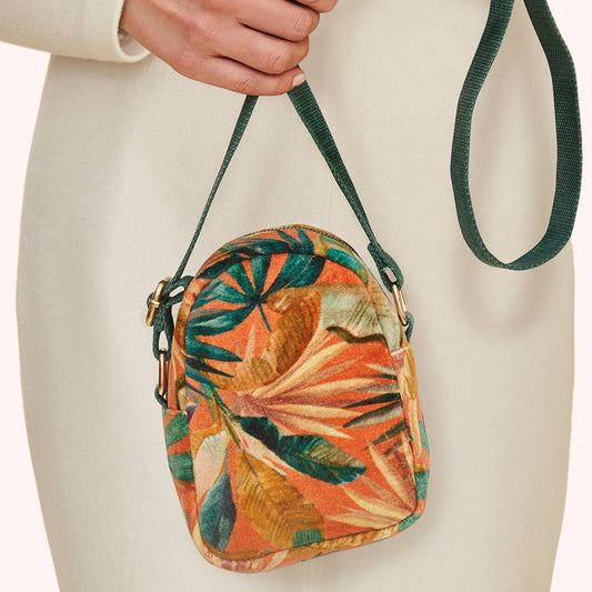 Velvet 'Out & About' Bag - Painted Palms