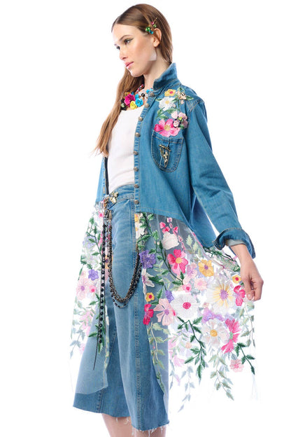 Aratta Celine Maxi Shirt | Floral Button Down | Floral Shirt Dress