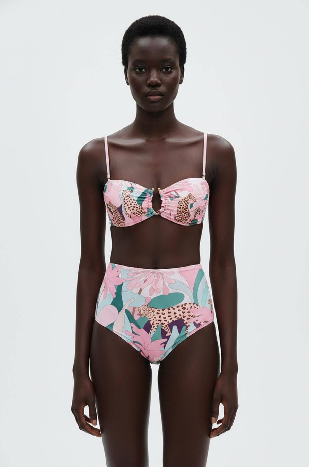 Jessie Zhao Jungle Rose Reversible Bikini Bottom