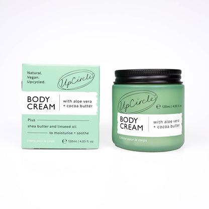 UpCircle Vegan Body Cream with Aloe Vera + Cocoa Butter for dry skin