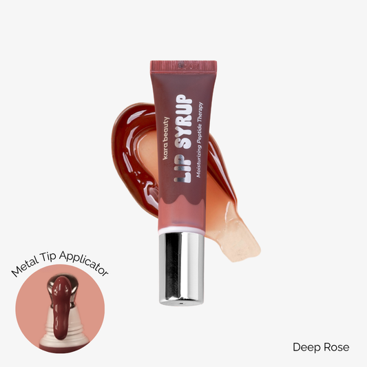 Lip Syrup Moisturizing Peptide Therapy Lip Gloss Deep Rose