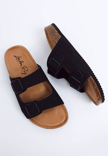 London Rag Gloriosa The Double Strap Slide Sandals