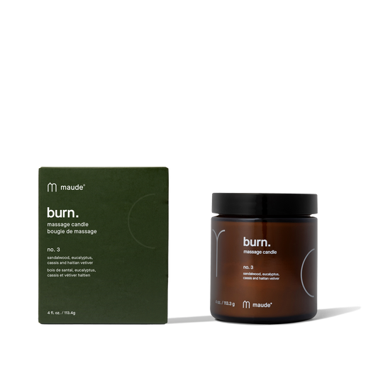Maude Burn no. 3 - Body Massage Candle Eucalyptus and Sandalwood Scent