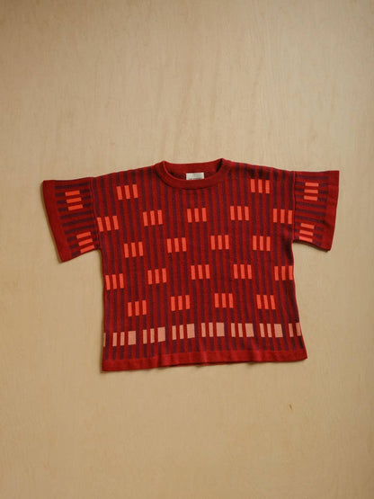 Bauhaus Short Sleeve Sweater Tee - Solstice