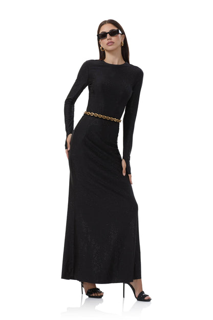 AFRM Kaylee Studded Jersey Top - Noir
