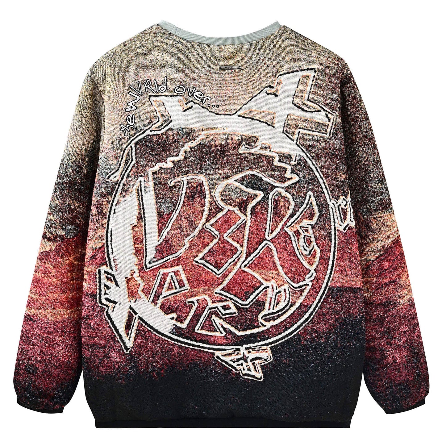 VERYRARE Long Sleeve Jacquard Mona Lisa Sweater