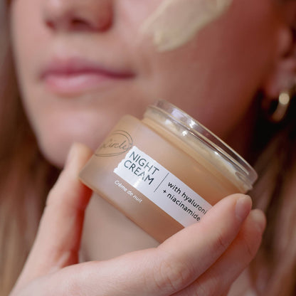 UpCircle Eco Anti-Aging Spa Night Cream with Hyaluronic Acid and Niacinamide