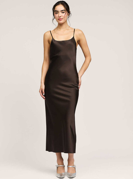 Current Air 100% Silk Cami Midi Dress
