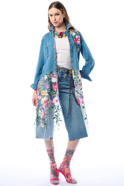 Aratta Celine Maxi Shirt | Floral Button Down | Floral Shirt Dress
