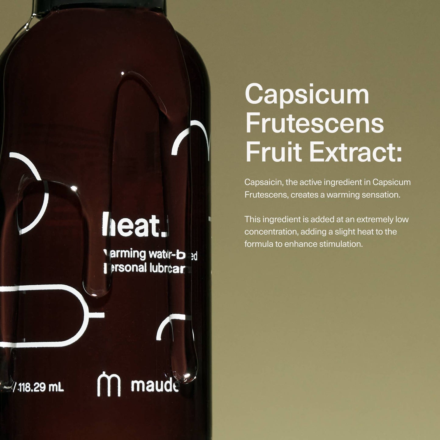 Maude Warming Water-based Personal Lubricant Heat 4 oz