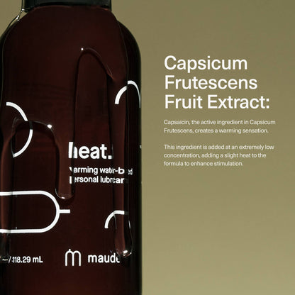 Maude Warming Water-based Personal Lubricant Heat 4 oz