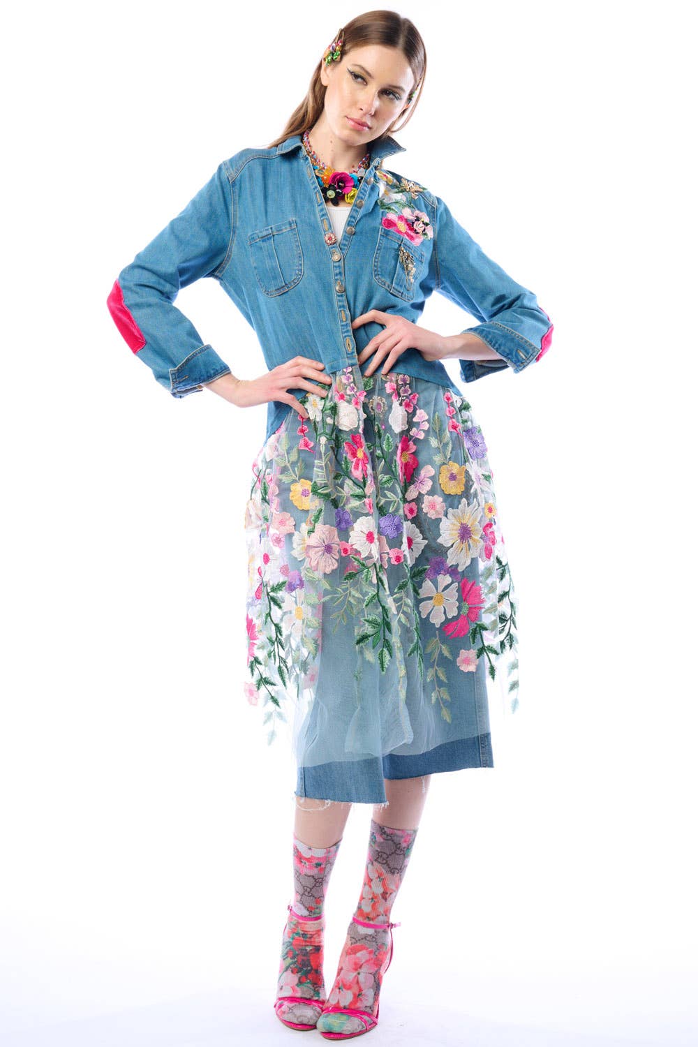 Aratta Celine Maxi Shirt | Floral Button Down | Floral Shirt Dress