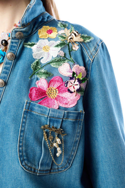 Aratta Celine Maxi Shirt | Floral Button Down | Floral Shirt Dress