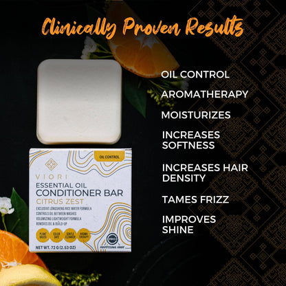Rice Water Conditioner Bar | Citrus Zest EO | Oily Hair
