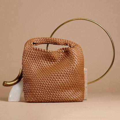 Melie Bianco Johanna Saddle Recycled Vegan Leather Shoulder Bag