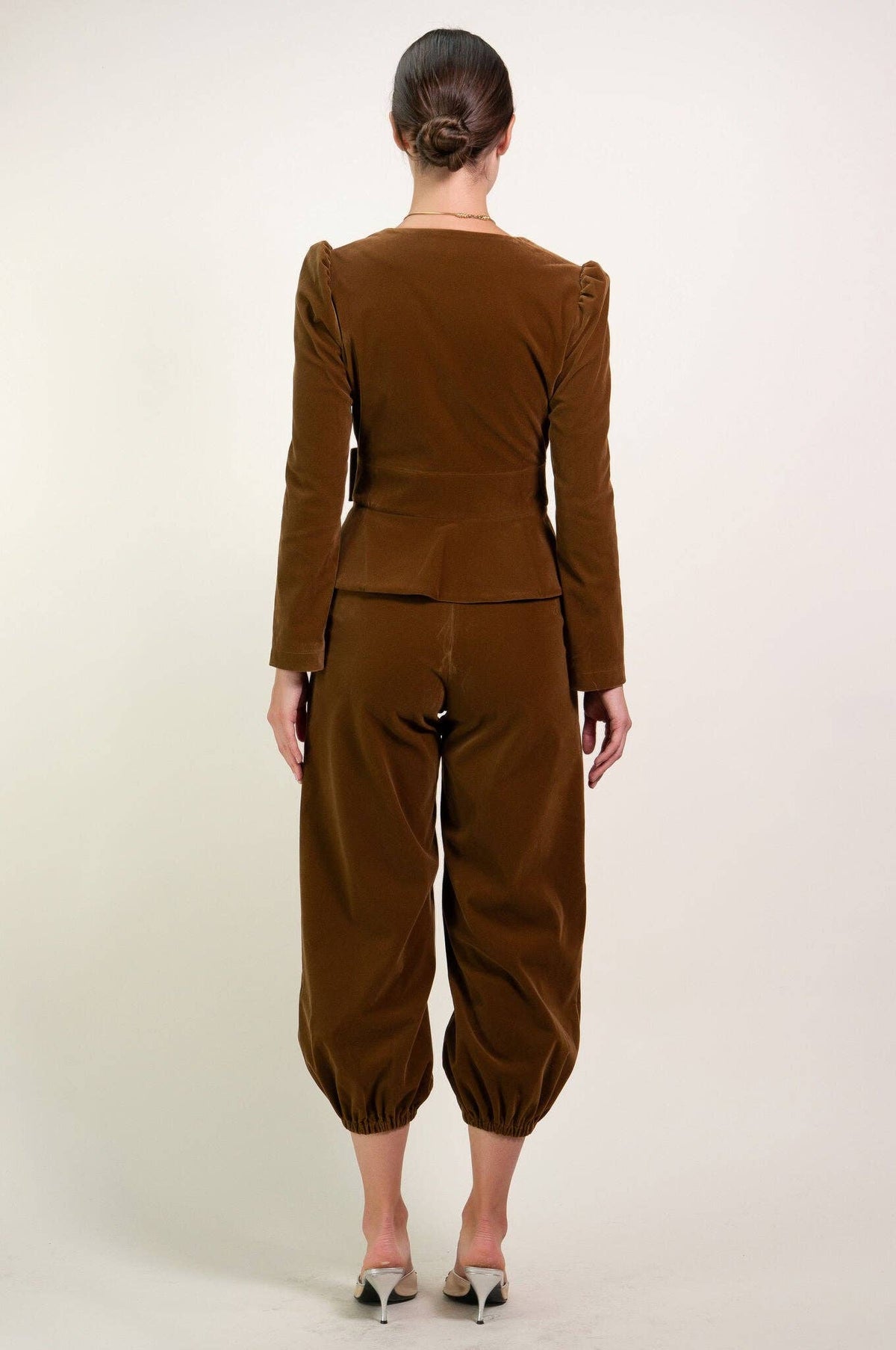Kristinit Antonina Brown Velvet Jacket