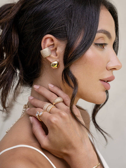 Ettika Crystal Statement Chunky Ear Cuff