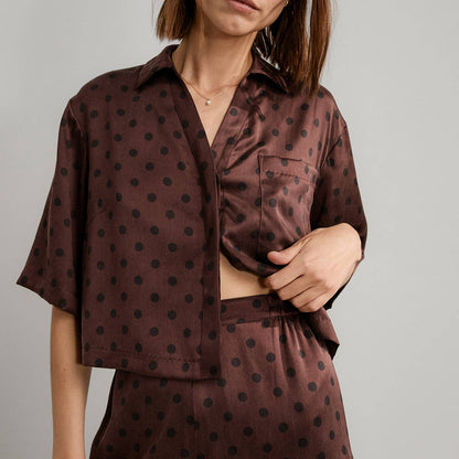 Washable Silk High Rise Pant Set