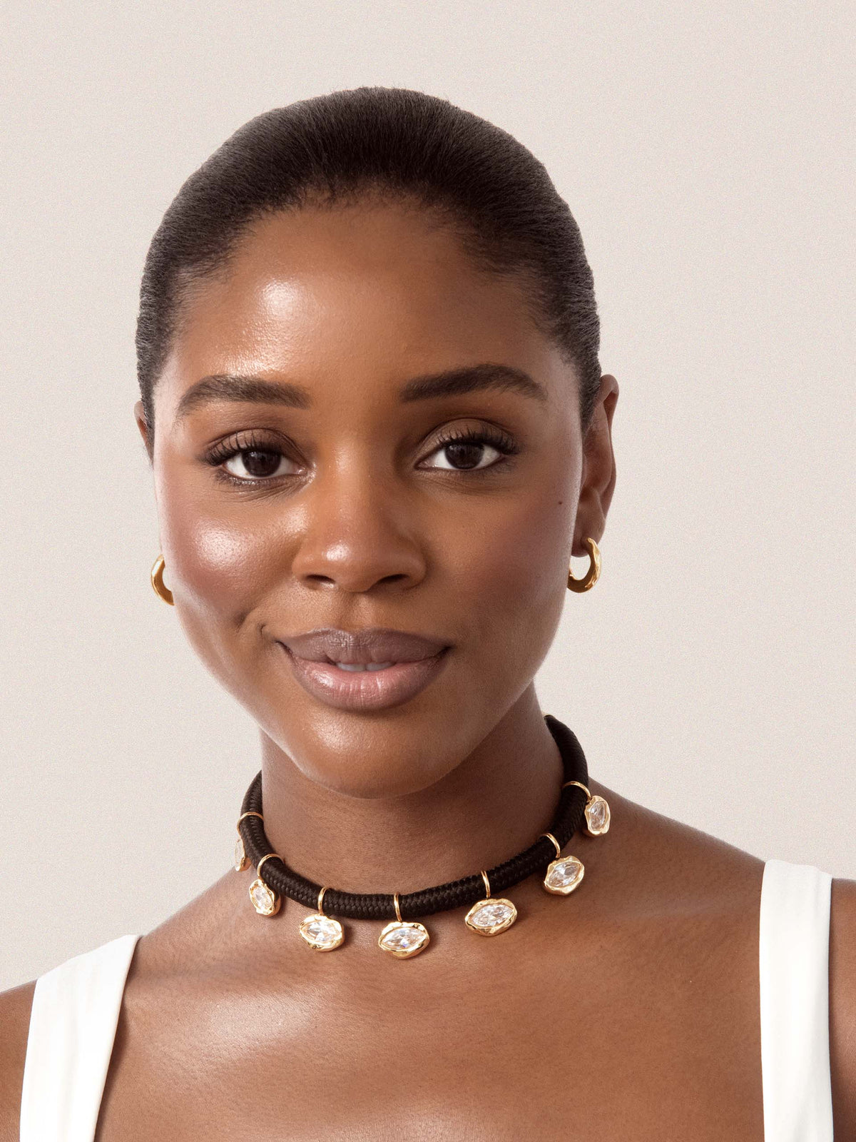 Ettika Midnight Luxe Crystal Choker