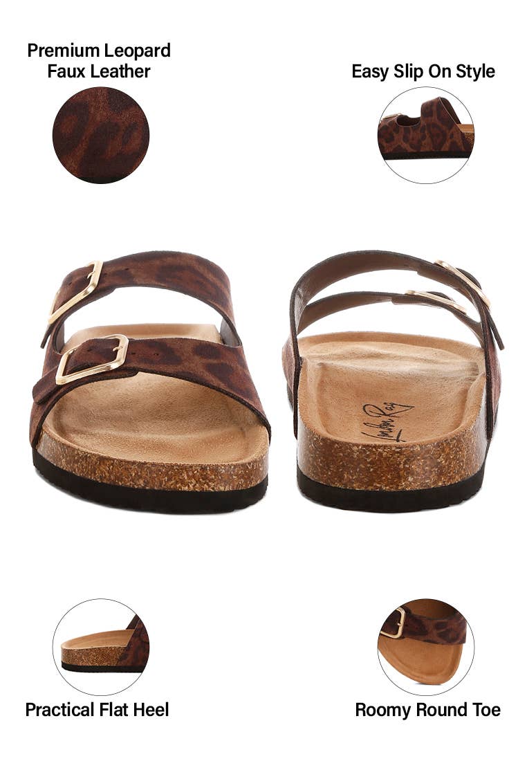 London Rag Gloriosa The Double Strap Slide Sandals