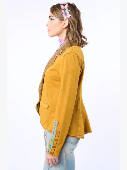 Aratta Colonel French Terry Knitted Blazer Jacket