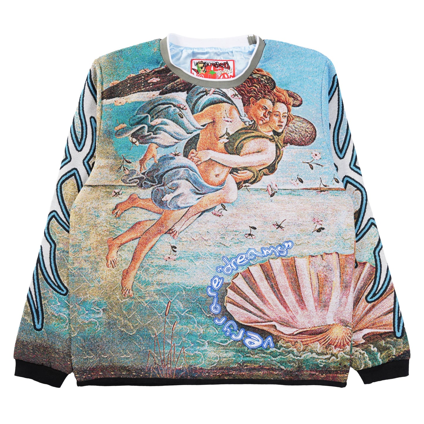 Veryrare by Raf Reyes Birth of Venus Botticelli Long Sleeve Sweater